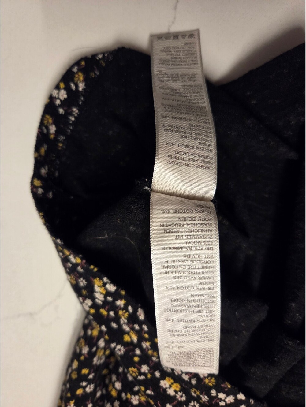 FatFace Women's Black Floral Off-Shoulder Blouse Size UK 14 EU 42 - Picture 5 of 8